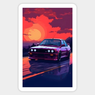 Sunset BMW M3 Sticker